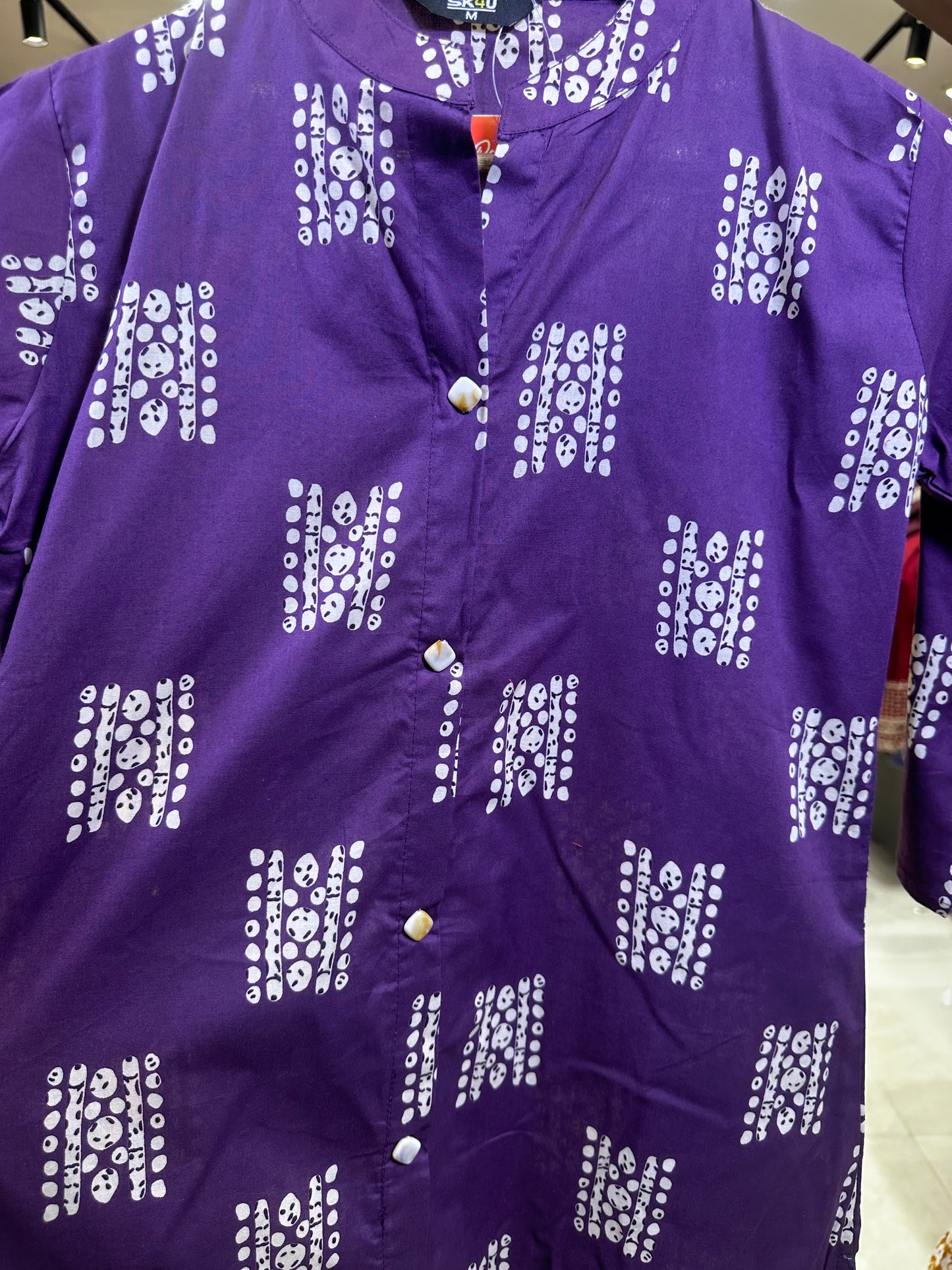 Cotton Co-ord set-Purple