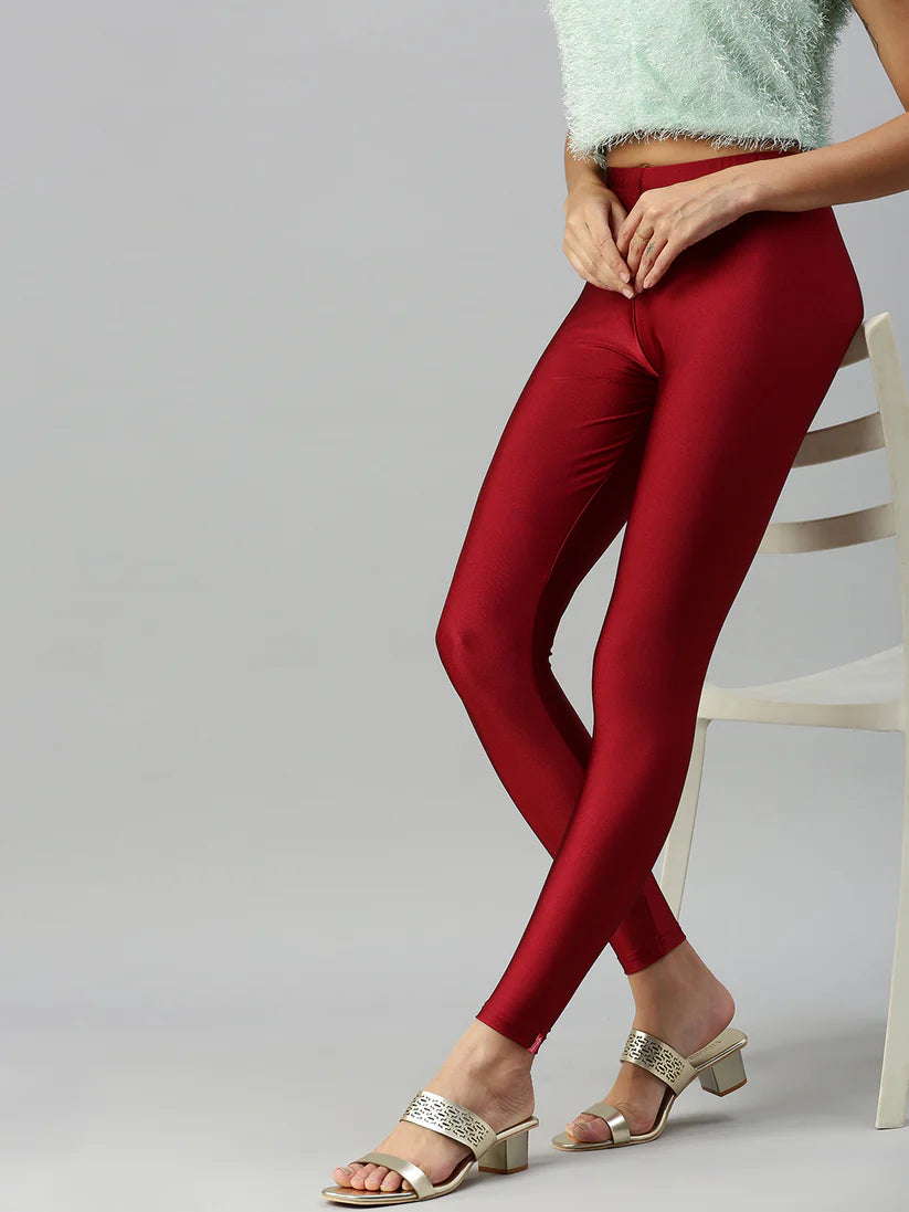 Shimmer Leggings-Frenchwine