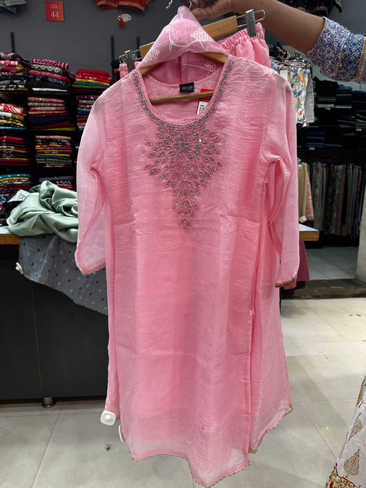 Trendy Sharara set-Pink