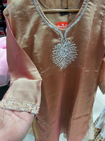 Trendy Sharara set-Gold