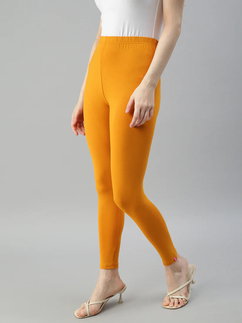 Ankle Leggings-Mustard