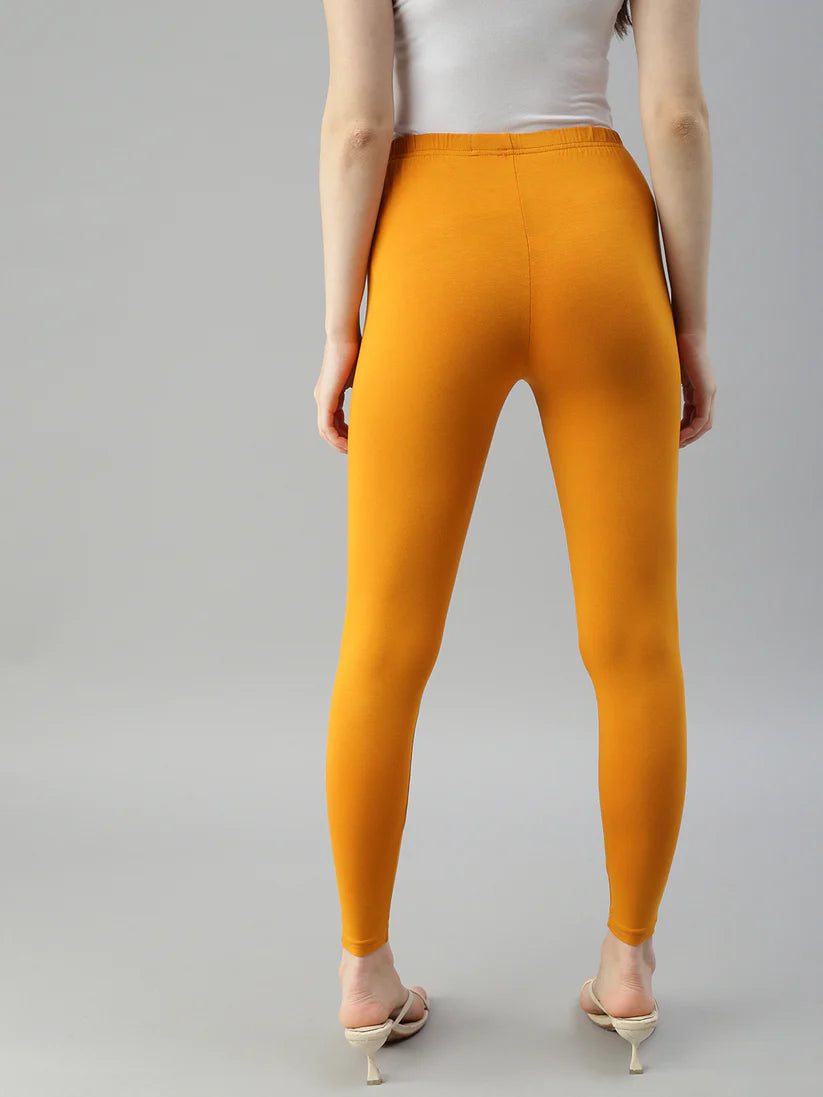 Ankle Leggings-Mustard