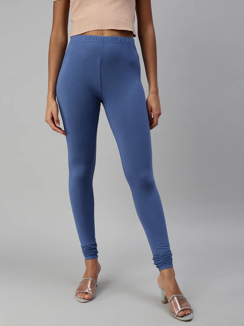 Churidar Leggings-Jean Blue