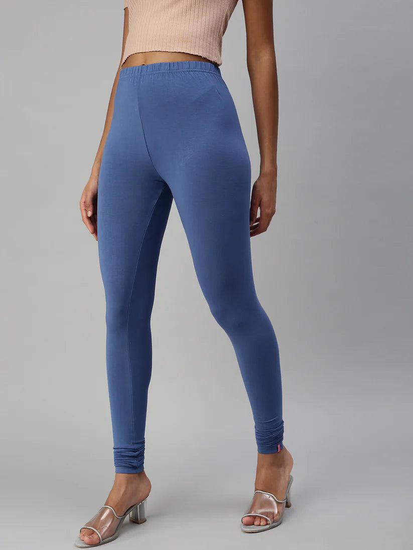 Churidar Leggings-Jean Blue