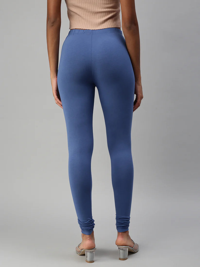 Churidar Leggings-Jean Blue