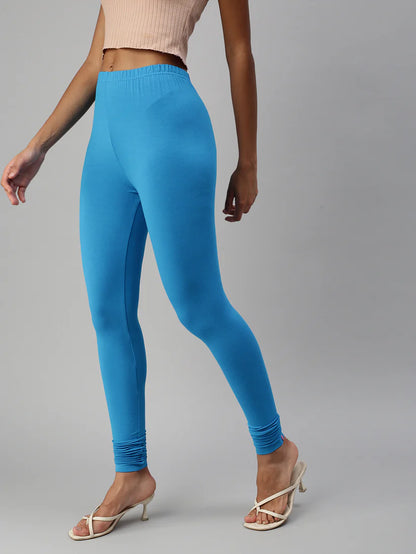 Churidar Leggings-Marine Blue