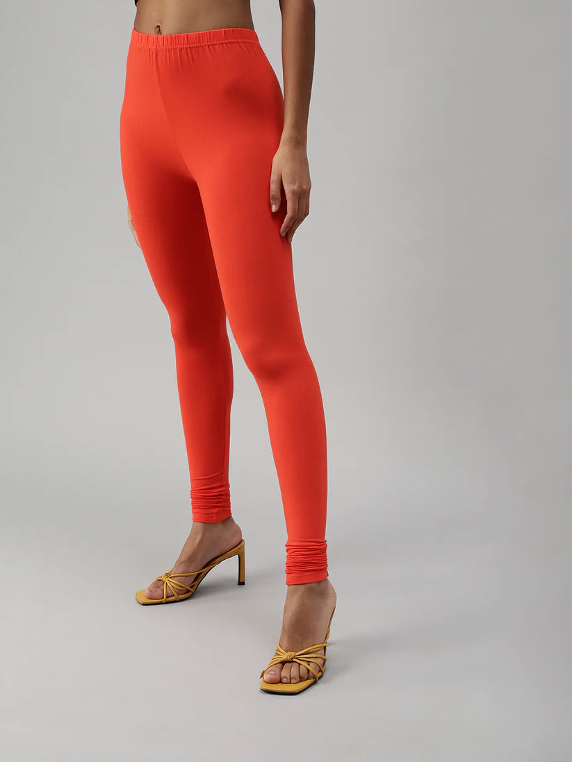 Churidar Leggings-Papaya