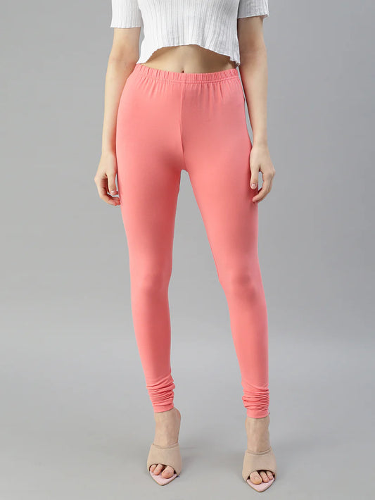 Churidar Leggings-Peach