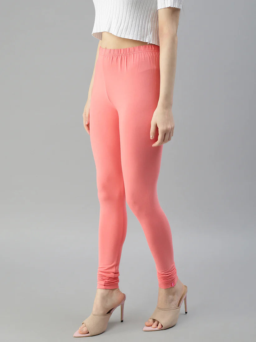 Churidar Leggings-Peach