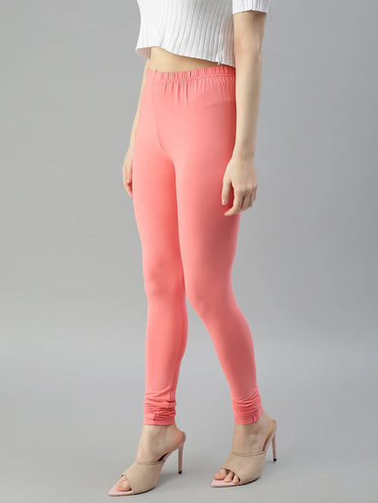 Churidar Leggings-Peach