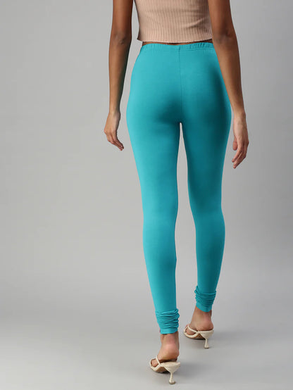 Churidar Leggings-Turquoise