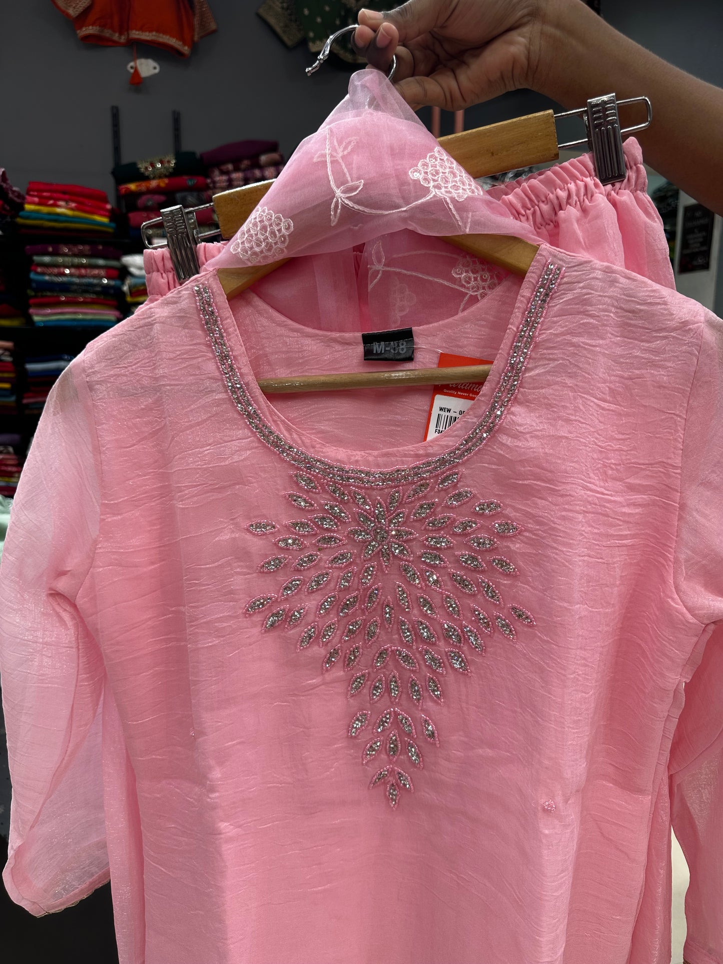 Trendy Sharara set-Pink