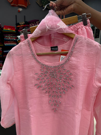 Trendy Sharara set-Pink
