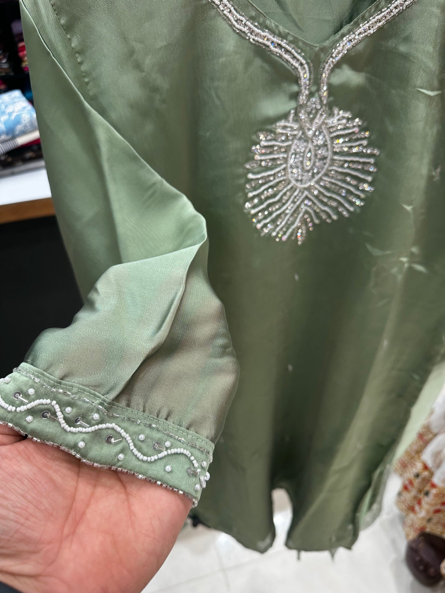 Trendy Sharara Set-olive