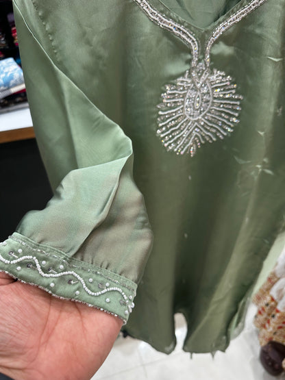 Trendy Sharara Set-olive