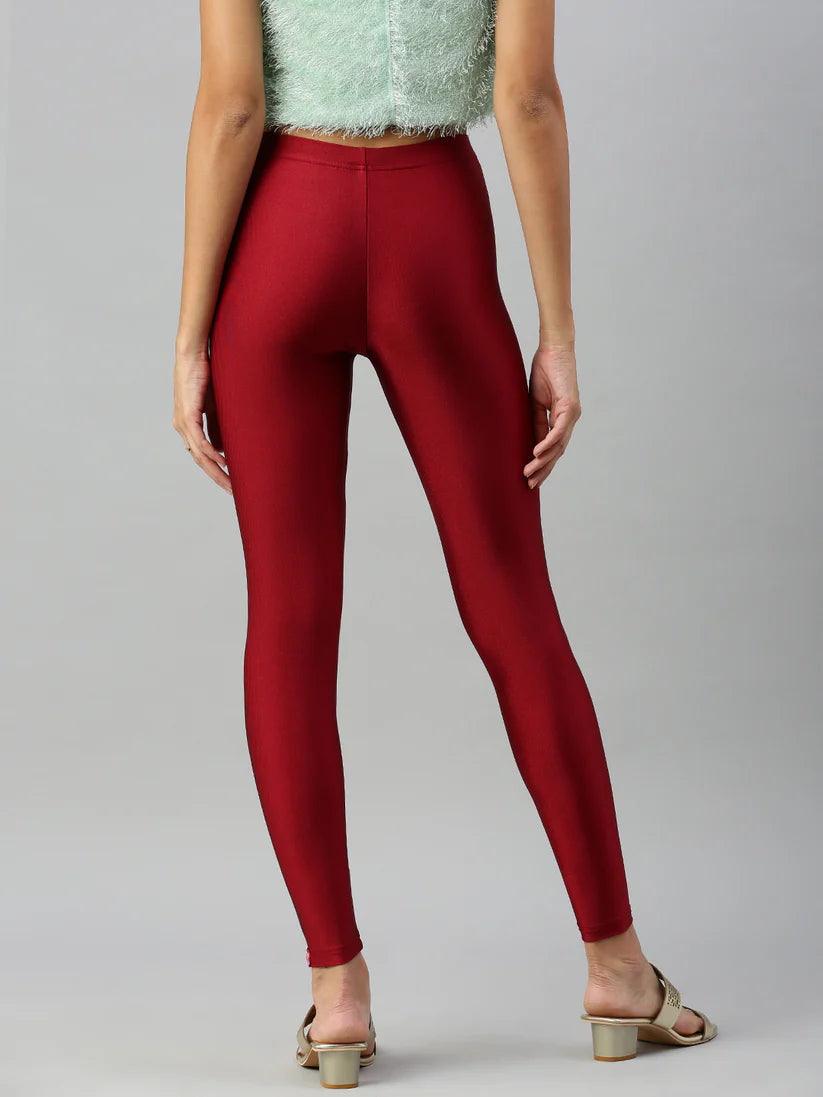 Shimmer Leggings-Frenchwine