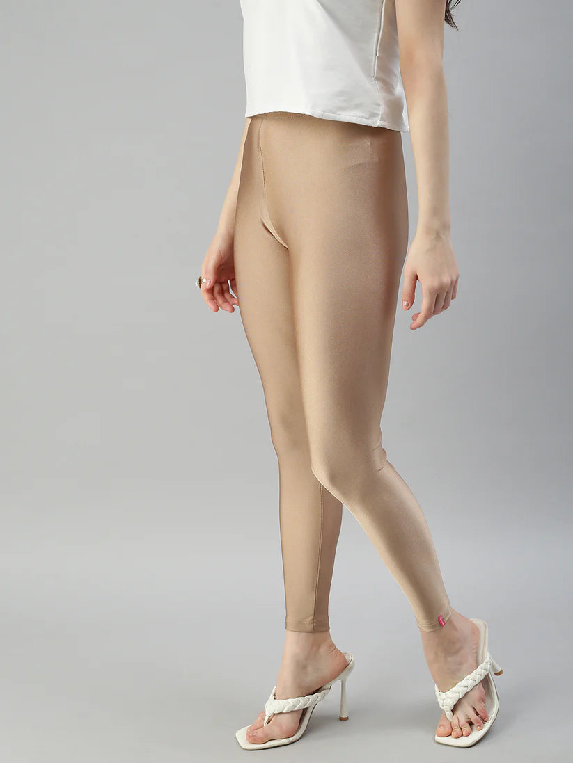 Shimmer Leggings-Nude