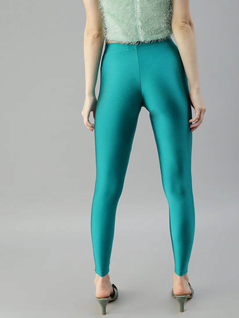 Shimmer Leggings-Rama Green