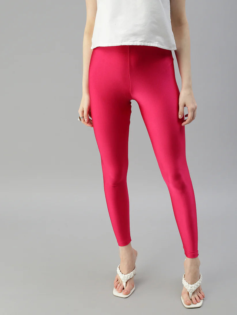 Shimmer Leggings-Strawberry