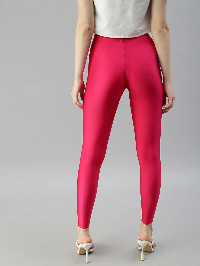 Shimmer Leggings-Strawberry