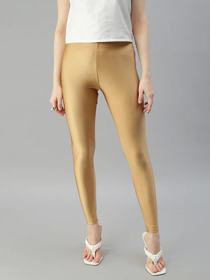 Shimmer Leggings-Super Gold